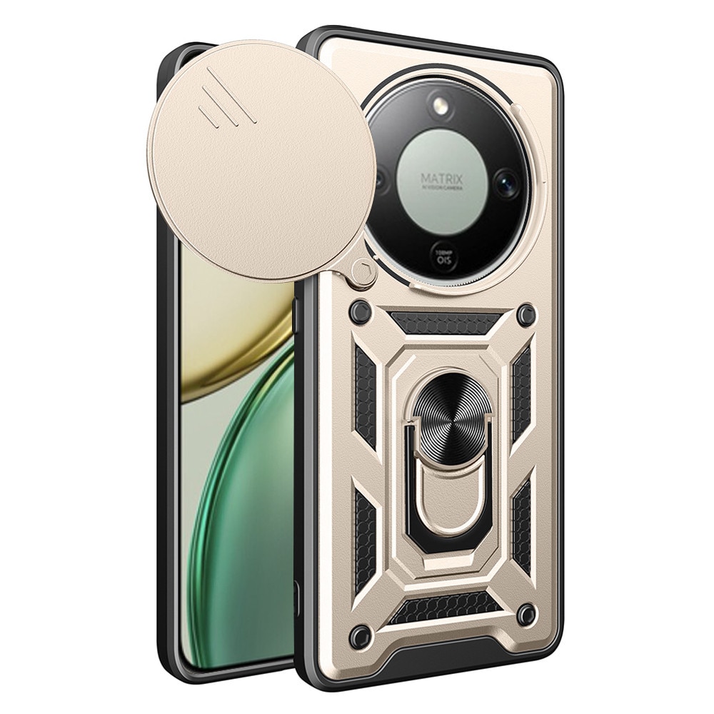 Husa pentru Honor Magic8 Lite, din Policarbonat, Danex, Culoare Auriu