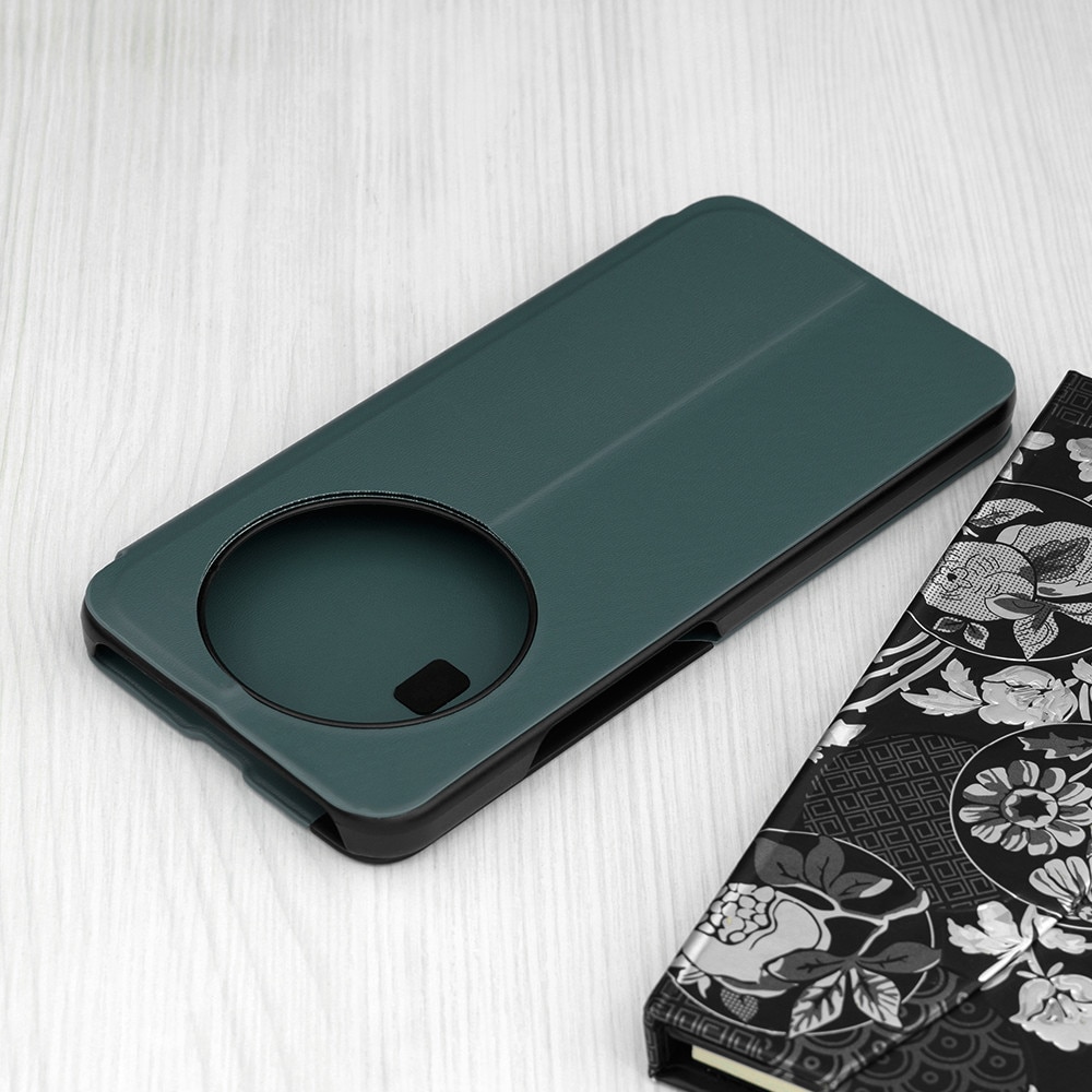 Husa pentru Honor Magic 8 Lite tip carte, Smart View, verde