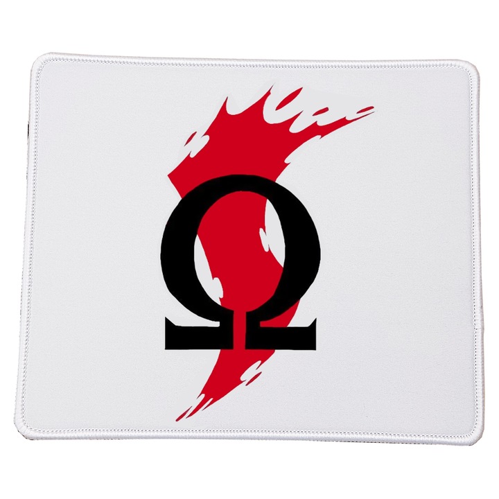 Mousepad God of War No.8, 23x20cm, suprafata neteda, baza antiderapanta