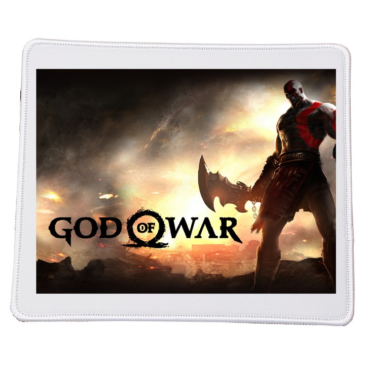 Mousepad God of War No.9, 23x20cm, suprafata imprimata de calitate, baza din cauciuc antiderapant