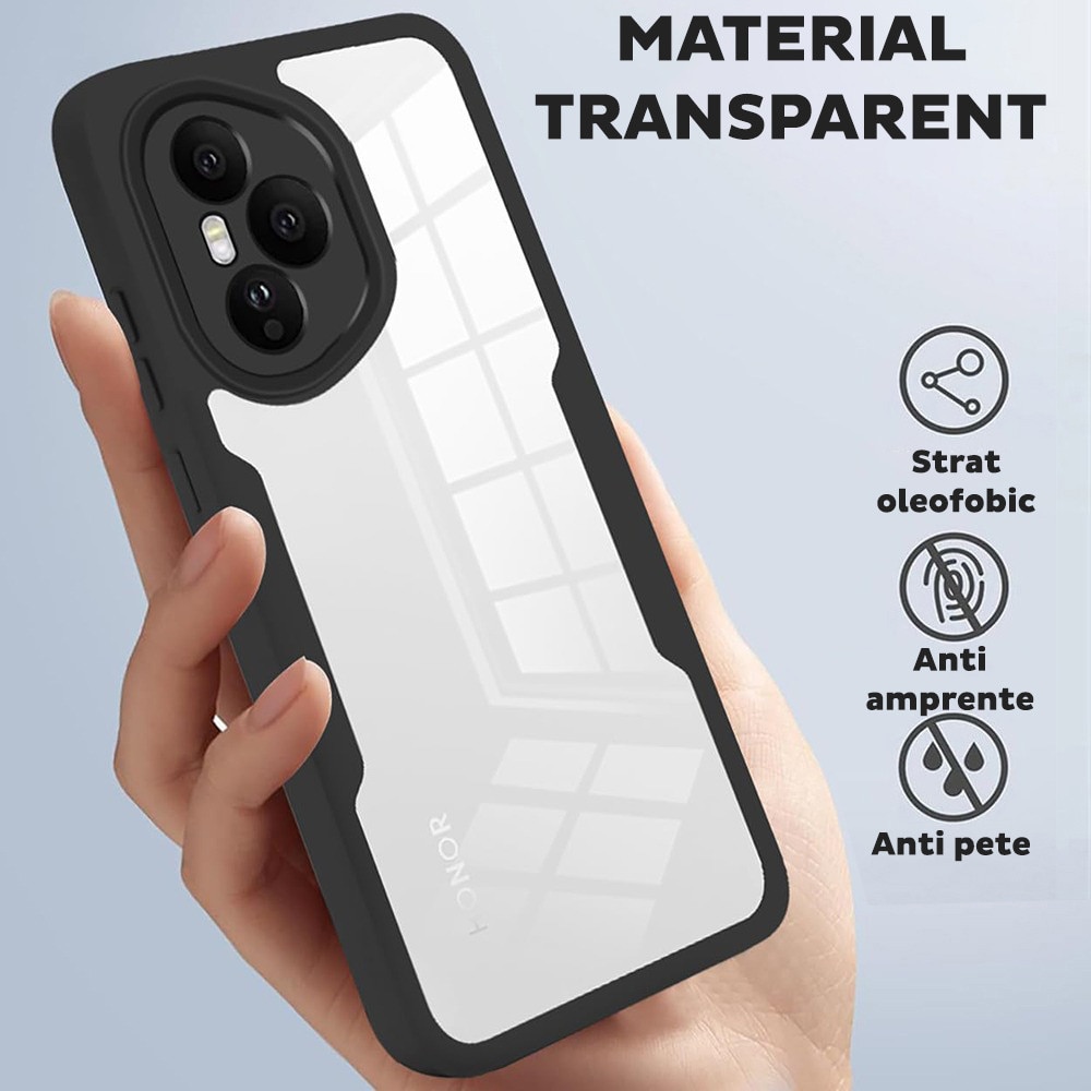 Husa pentru Honor 400 DaDen® ColorVerse 360, Antisoc, Protectie completa spate-ecran, Roz