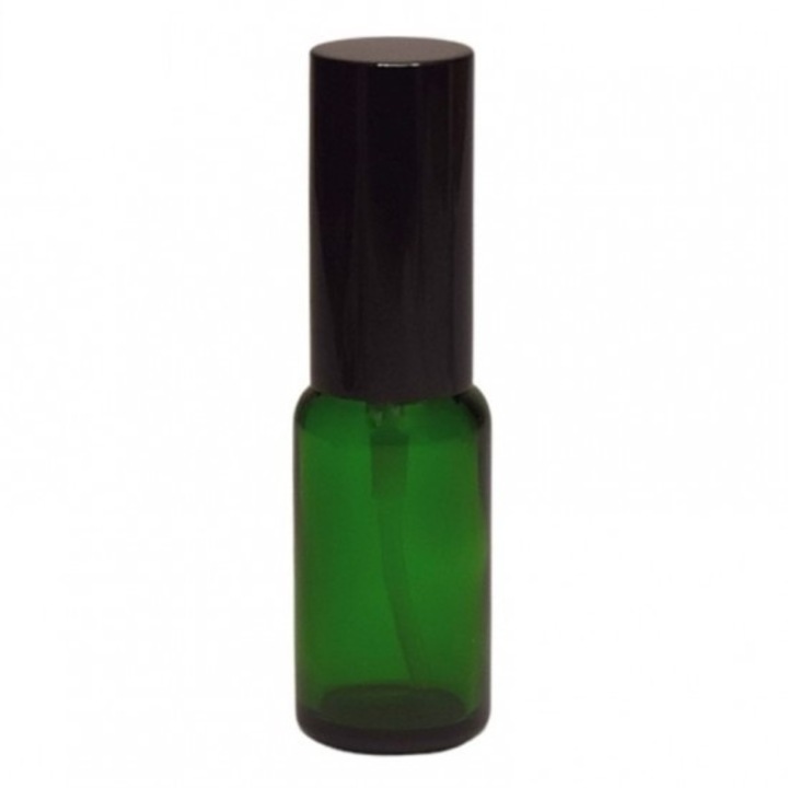 Sticla verde cu pompa lotiuni, pompa lotiuni lejere GL18 neagra, 20ml
