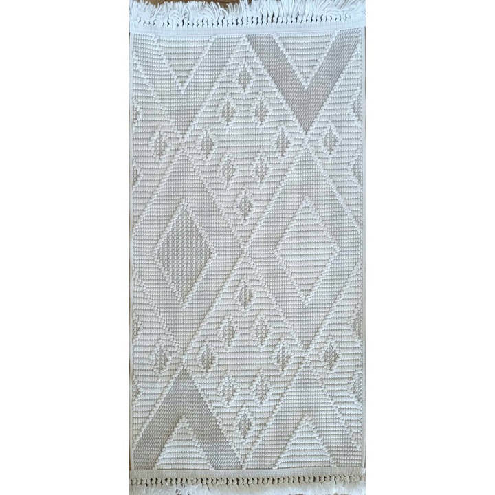 Covor, Evel, UTO107, Din Sfoara, Stil Boho, 200x290 cm, Material 100% Polipropilen, Forma Dreptunghiulara, Tip Bucle, Gramaj Aproximativ 1500 g/m², Bej Crem