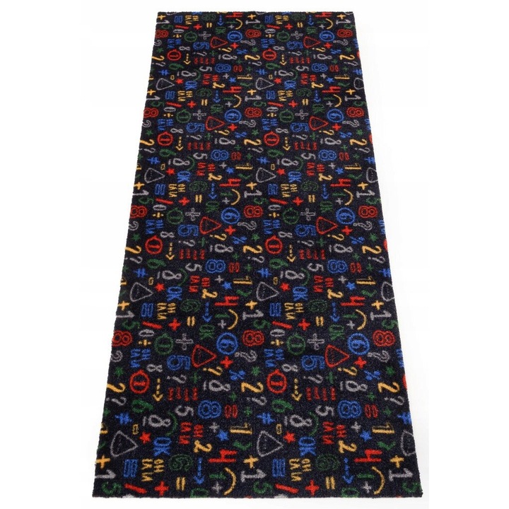 Covor, Elle Decor, 60x170 cm, Material 100% Polipropilen, Spate Cauciuc Nitrilic, Antiderapant, Certificat Oeko-Tex Standard 100, Forma Dreptunghiulara, Multicolor