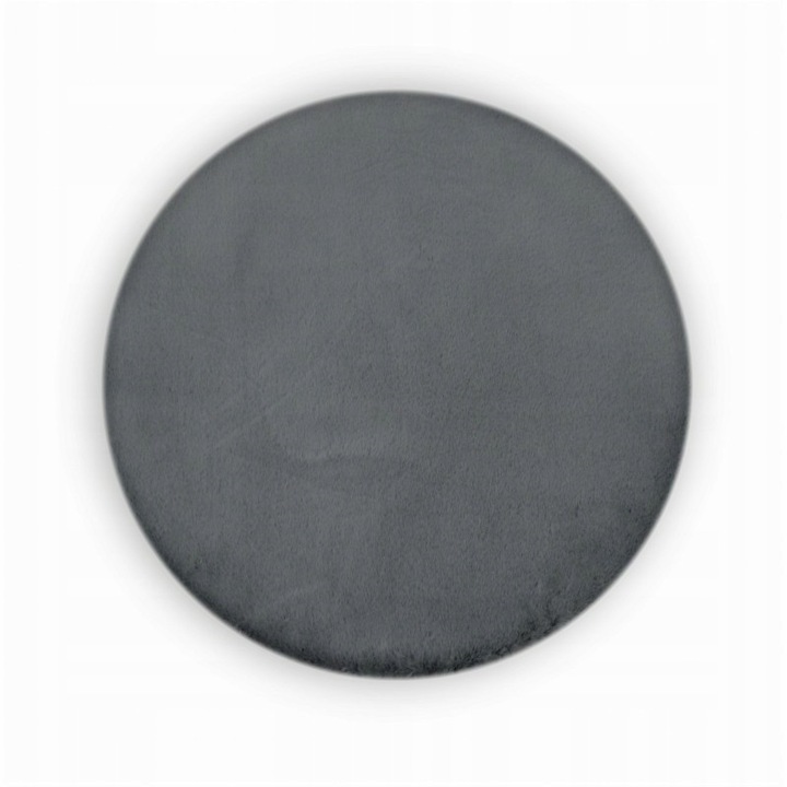 Covor, Multi Decor, 110x110 cm, Material 100% Poliester, Forma Rotunda, Tip Blanos, Certificat Oeko-Tex Standard 100, Gri Inchis