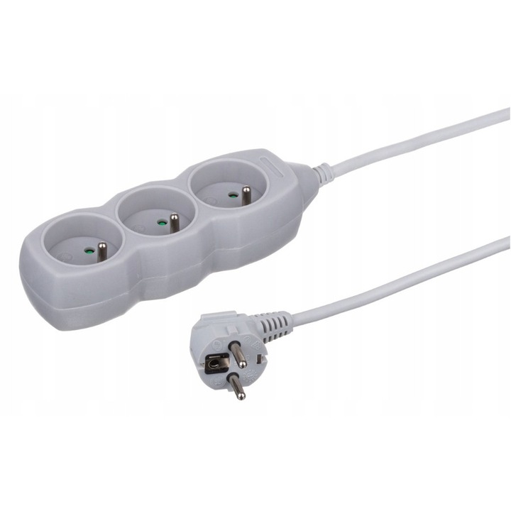 Разклонител Duwi 3 гнезда бял 1,5м 250V 16A