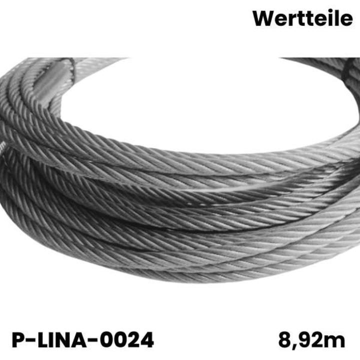 Cabluri de ridicare din otel, AZ, wertteile wrx 880, lungime 8, 92 m, filet M16, sincronizare, rezistenta la sarcina, pentru ascensoare cu o capacitate de ridicare de 4000 kg, otel, respecta standardele PN-EN-ISO 12100-1-2012, rezistenta la utilizare