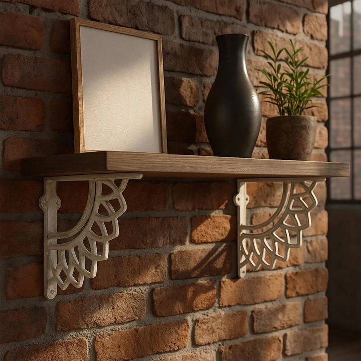 Mandala öntöttvas polctartók, 2 db-os szett