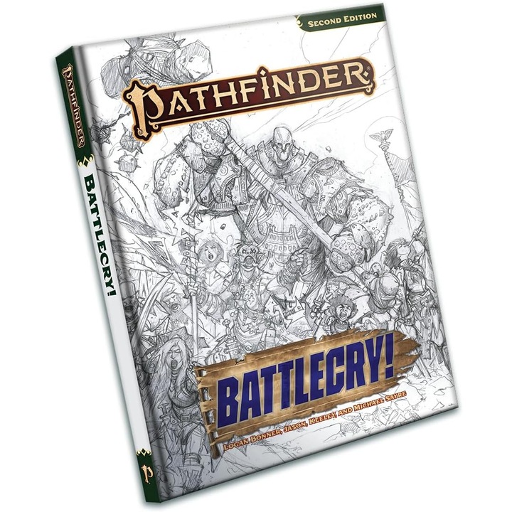Настолна игра, Paizo, Pathfinder RPG: Battlecry!, твърда корица, Sketch Cover, 2 класа герои, за възрастни