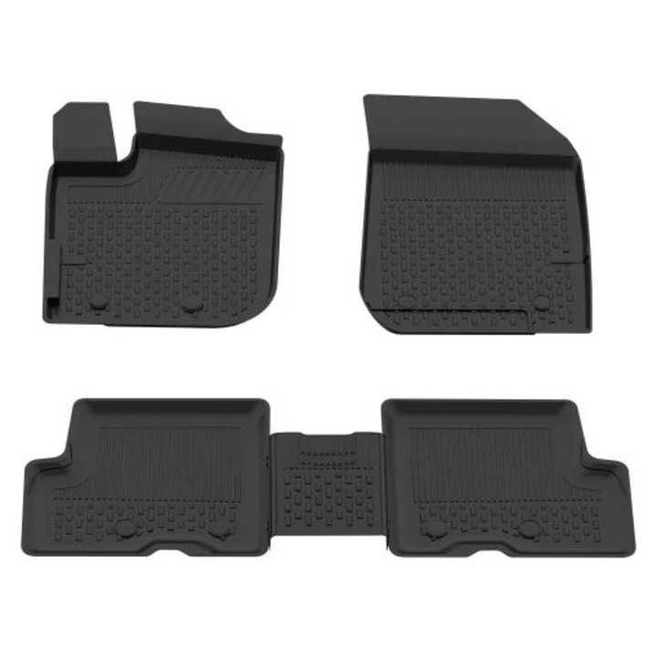 Covorase auto Dacia Duster II, set complet, antiderapant, material cauciuc, 2018-2024