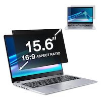 Filtru de confidentialitate pentru monitor, asskanaer, Set de unelte, Detasabil, Reducerea luminii albastre, Rezistent la murdarie, Aprotective UV, Anti-zgaraieturi, Anti-amprenta, Pentru laptop de 15.6 inci 16:9, PET, 34.5 x 19.5 cm, Transparent