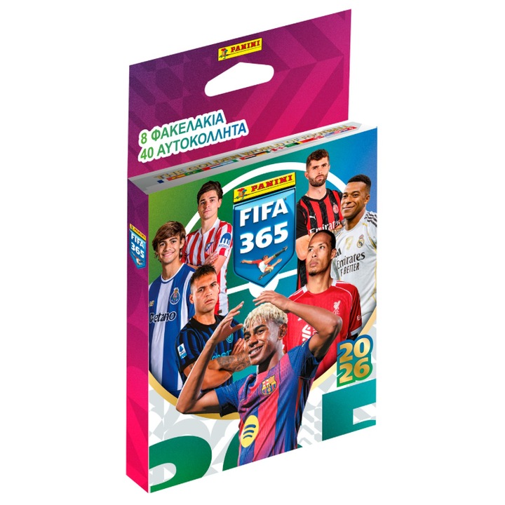 Set 5 autocolante, Panini FIFA 365 2026, pentru adulți și copii