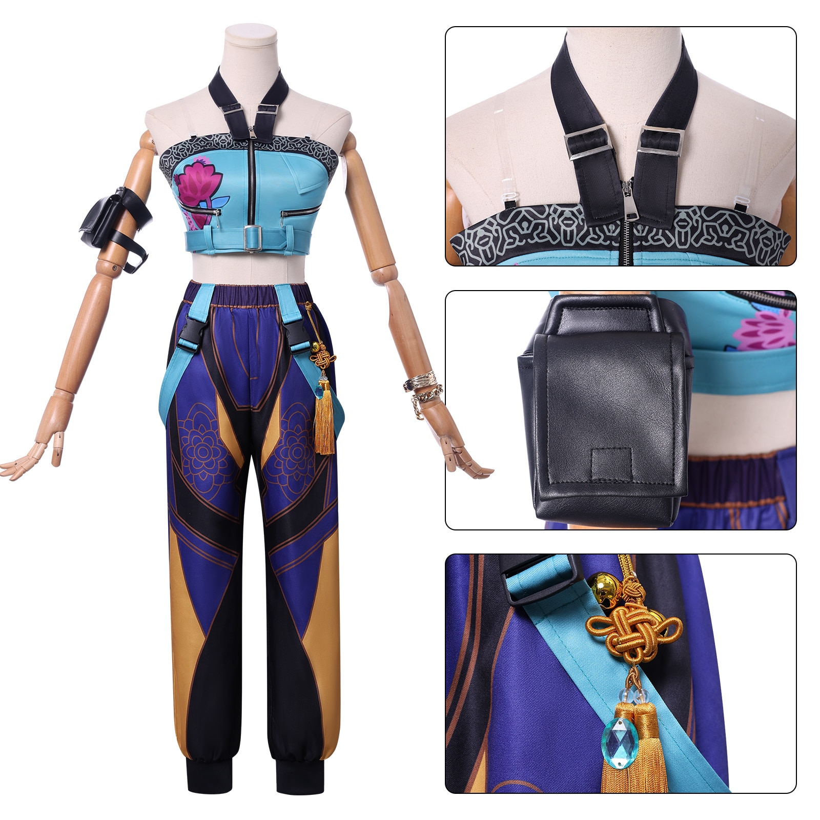 Anime K-Pop: Demon Hunters Zoe Cosplay Shoes Color Blocking Short Boots