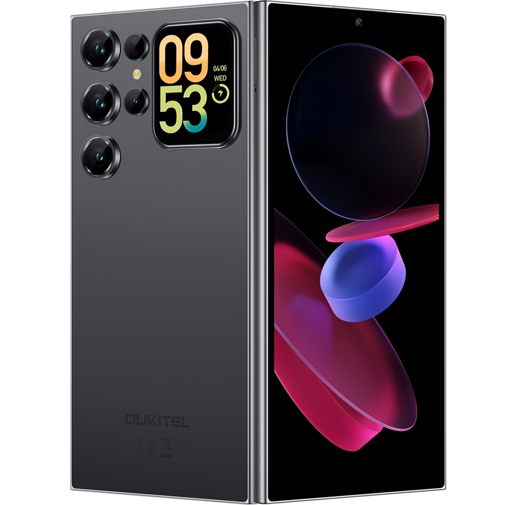 OUKITEL C62 16GB RAM 4G スマートフォン Telefon mobil Oukitel C62, 4G, Dual SIM, Octa-Core, Dual Display