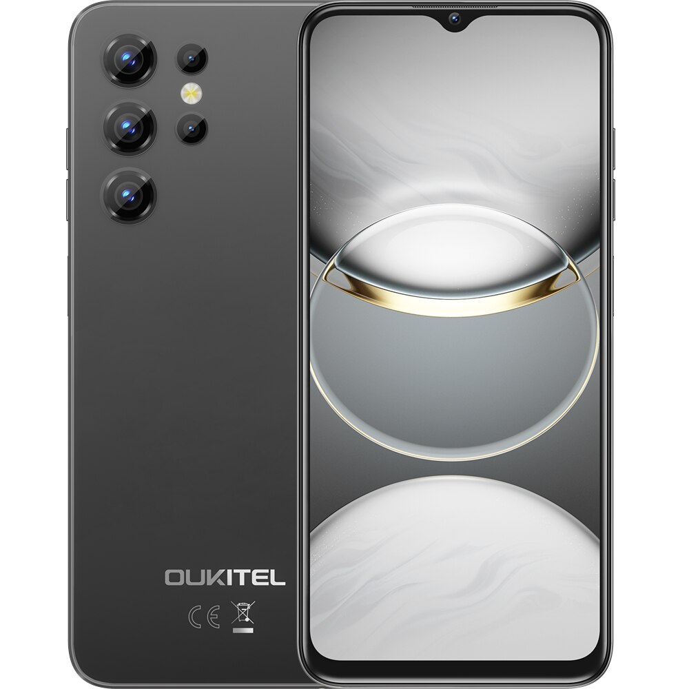 Smartphone OUKITEL C36 Débloqué - 12Go RAM, 128Go ROM (extensible 1To), écran 6,56" HD+ 90Hz, Android 14, Batterie 5150mAh, Double SIM 4G