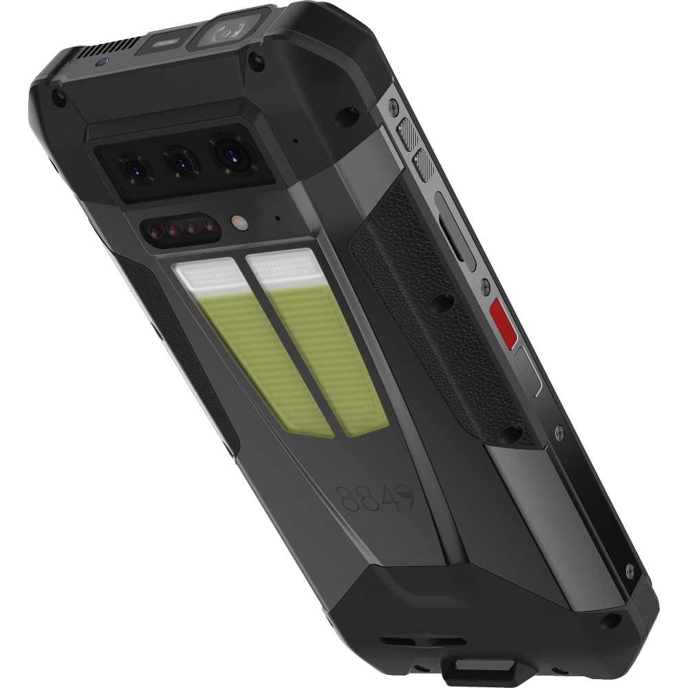 Telefon mobil Unihertz TANK 4, 5G, Dual SIM, Dimensity 7300, AMOLED 6.78-inch 120Hz, 24GB RAM (12GB + 12GB ext), 512GB, Proiector Video Incorporat 720p, 11600mAh, 66W, NFC, IP68/IP69, Android 15