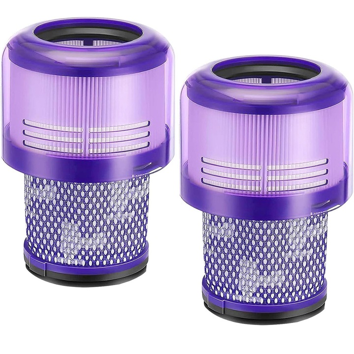 Filtru de aspirator YOUKUKE® pentru Dyson, 2 bucati, compatibil cu aspiratorul Dyson V11 V15 SV14, Filtru lavabile, Violet