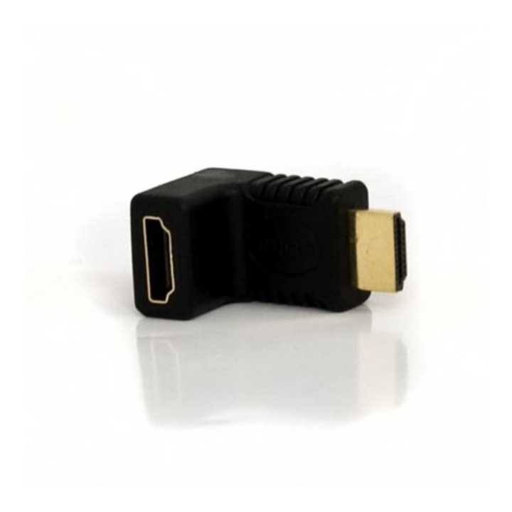 Adaptor HDMI 90 grade tata la HDMI mama