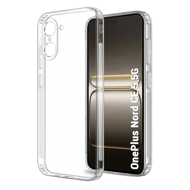 Калъф TPU High Clear за OnePlus Nord CE5, Diamond Design, Лек брониран калъф, Абсорбция на удари, Уникална дълготрайна технология против пожълтяване, Прозрачен