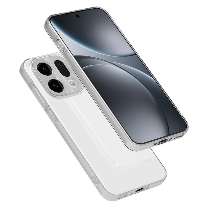 Калъф TPU High Clear за Oppo Find X9 Pro, Diamond Design, Lightweight Bumper Case, Shock Absorption, Unique Long-lasting Anti-Yellowing Tech, Прозрачен