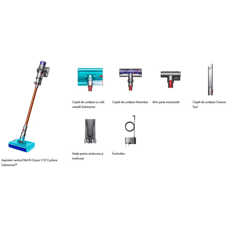 Aspirator vertical fara fir Dyson V10 Cyclone Submarine™