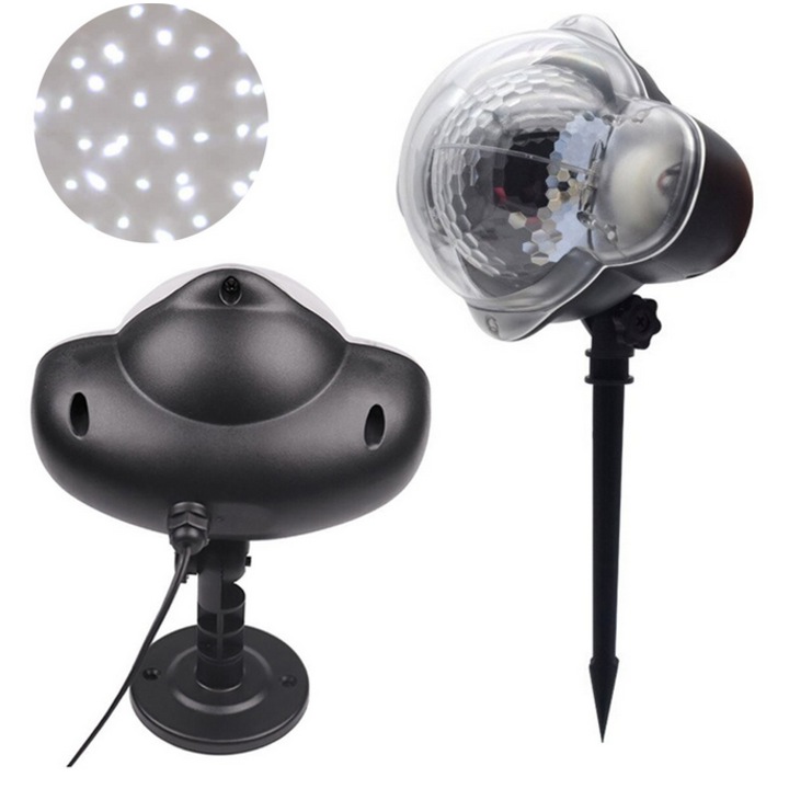 Proiector AB HOMES LED Disco Ball, efecte rotative, negru, 16, 4x14cm, set complet