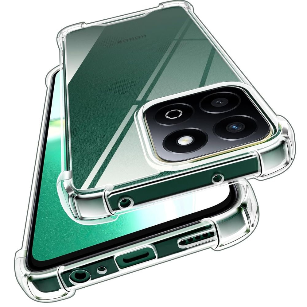 Husa Flexibila, colturi intarite, compatibila cu Honor X7d, Protectie antisoc, Silicon Ultra Slim High Tech, Crystal Clear