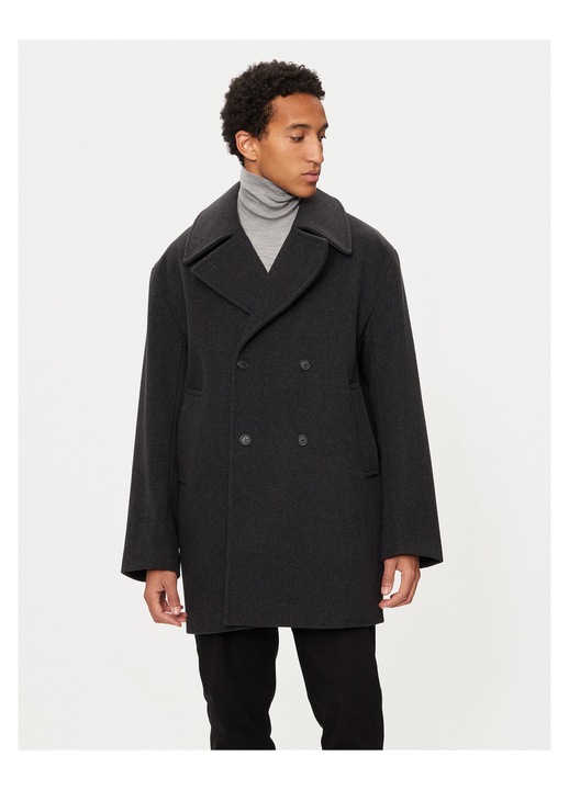 Palton pentru barbati Michael Kors, gri, lana
