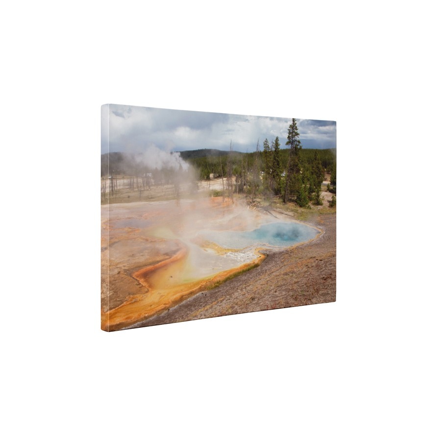 Gheizeri in Yellowstone - Tablou Canvas - 80x105 cm