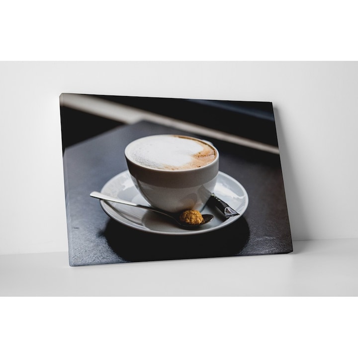Finom kávé vakrámás vászonkép - 75x100 cm