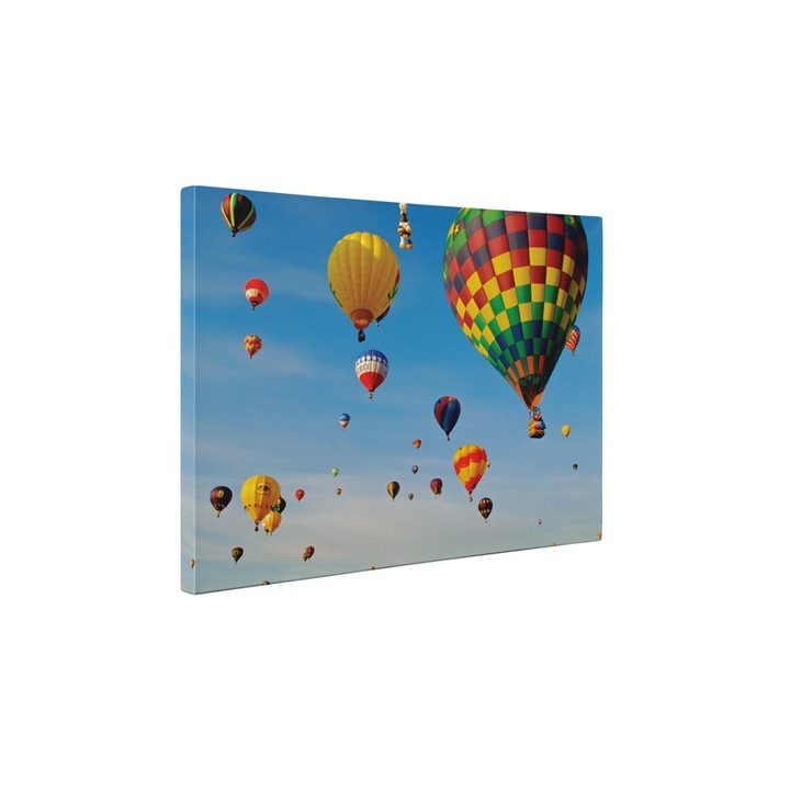Balon cu aer cald - Tablou Canvas - 85x110 cm