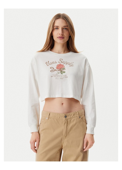 Bluza dama Vans, ecru, textil