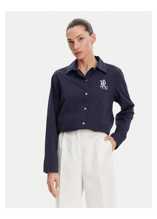 Camasa dama Lauren Ralph Lauren, bleumarin