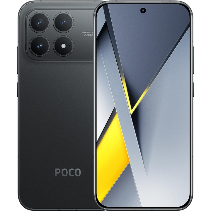 Мобилен телефон Poco F8 Pro, 12GB RAM, 512GB, 5G, Черен