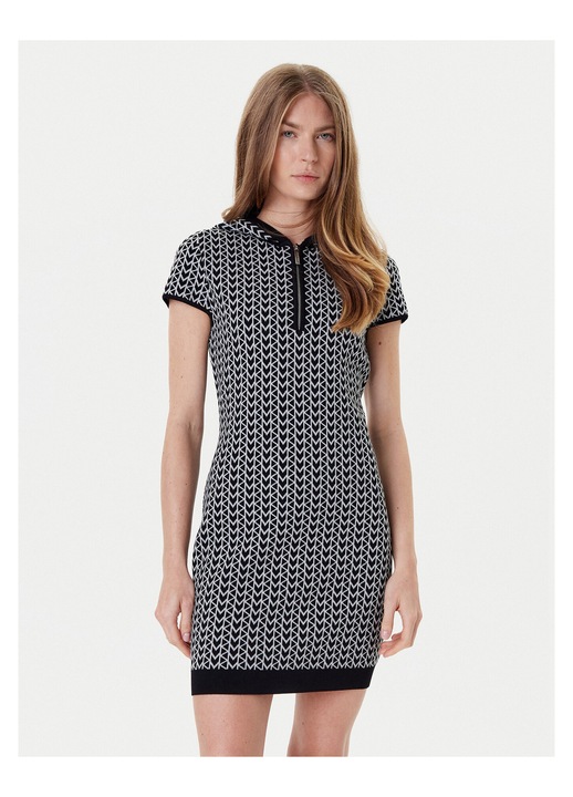 Rochie tricotata, Michael Michael Kors, gri, 64% viscoza, 20% nailon, 14% poliester, 2% elastan, XL INTL