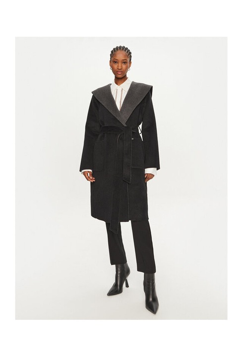 Palton dama Michael Michael Kors, gri, lana, S INTL