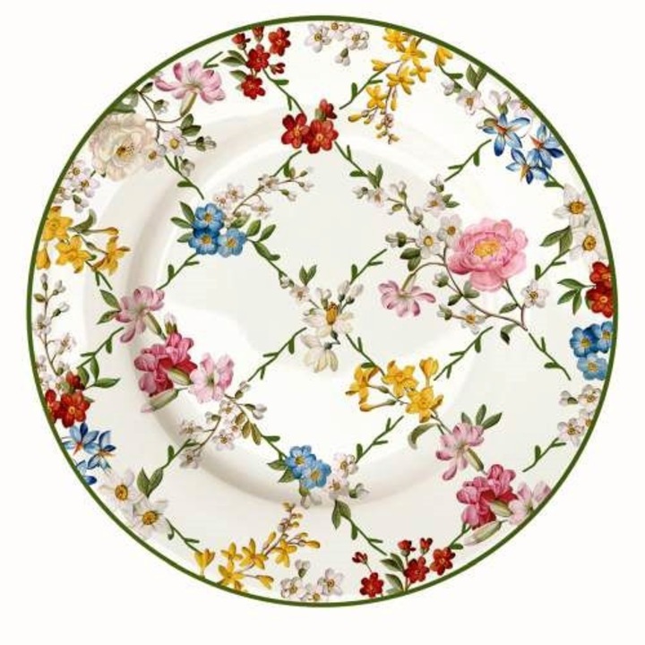 Porcelán desszerttányér 19cm, Garden Dreams