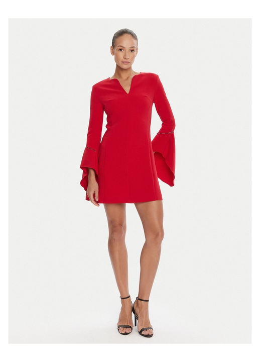 Rochie de cocktail dama Rinascimento, rosu, fabricatie de calitate, M INTL