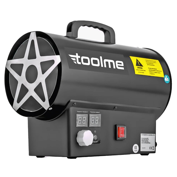 Ipari gázfűtés, 20 kW, Toolme TM180