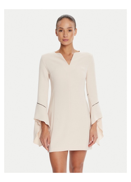 Rochie de cocktail, Rinascimento, bej, fabrica de calitate