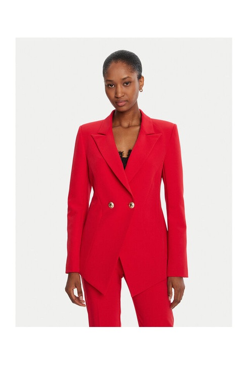 Sacou dama Rinascimento, rosu, fabricat subtire, S INTL