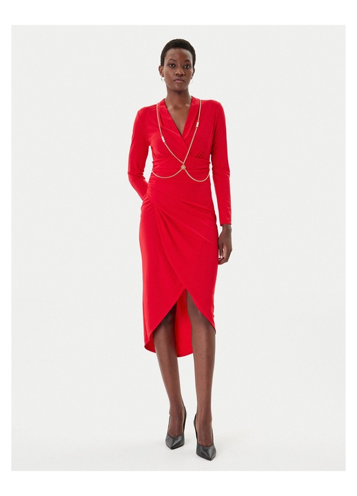 Rochie de cocktail, Rinascimento, rosu, fabrica usoara