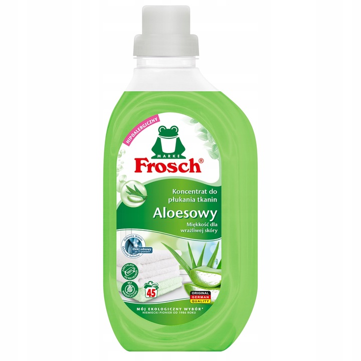 Concentrat Pentru Clatirea Tesaturilor, Frosch, Aloe Vera, Ecologic, Biodegradabil, Calitate Superioara, Balsam De Rufe, 900 ml