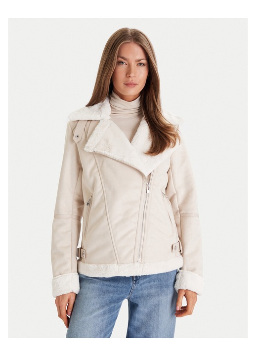 Jacheta imitatie piele Morgan, bej, Bej