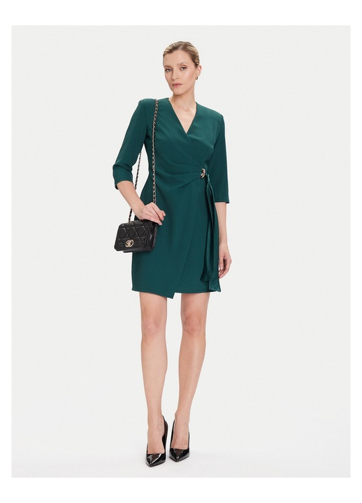 Rochie de cocktail dama Rinascimento, verde, din material de calitate, XL INTL