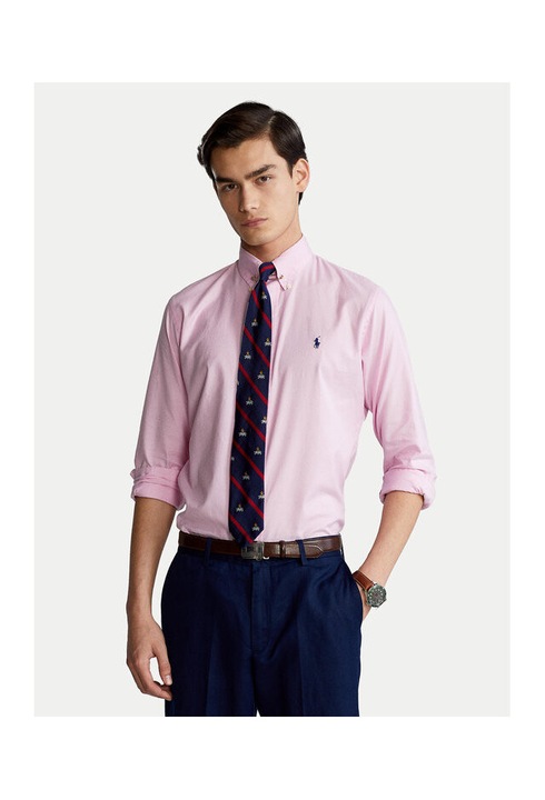 Camasa barbati Polo Ralph Lauren, roz, bumbac, 2XL INTL