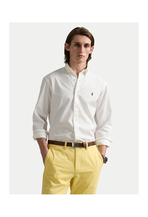 Camasa barbati Polo Ralph Lauren, alb, bumbac, 2XL INTL