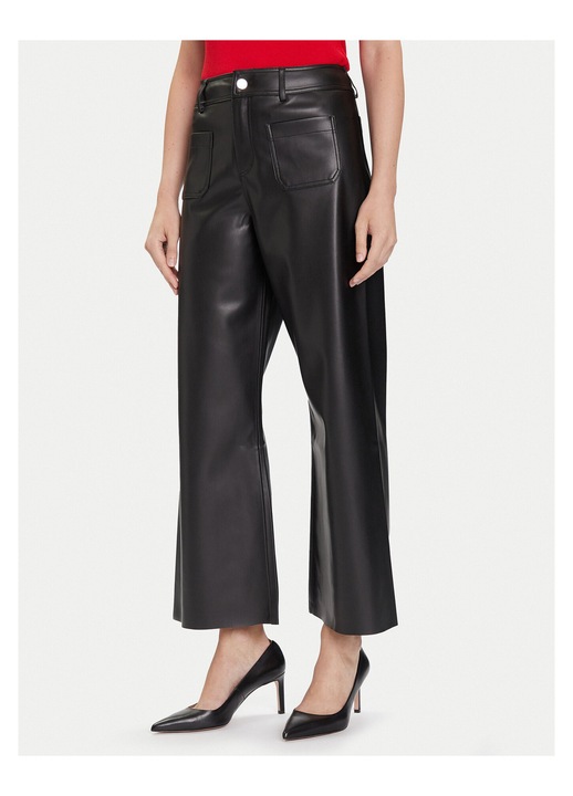 Pantaloni dama Morgan, piele ecologica, negru, 38 EU