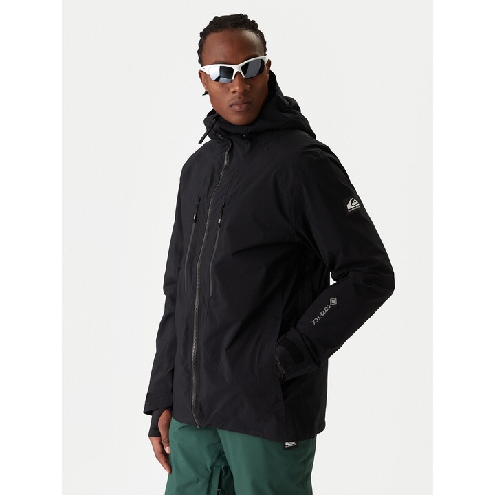 Geaca de snowboard barbati, Quiksilver, negru