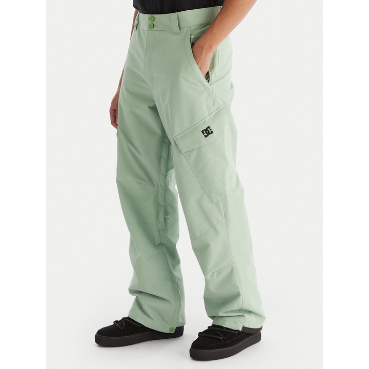 Pantaloni sport dama, DC Shoes, schi, verde, fabrica originala